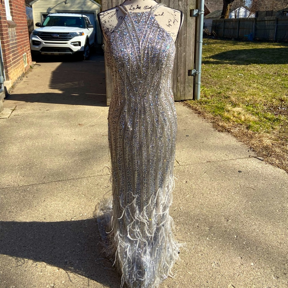 Custom made ball gown